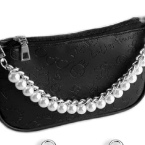 NWOT. Pearl Purse Chain Short Handle Replacement 12” Long ( 2 pieces) - Picture 2 of 9